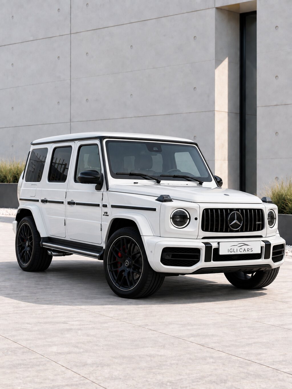 Mercedes-AMG G 63 Wit met rood interieur